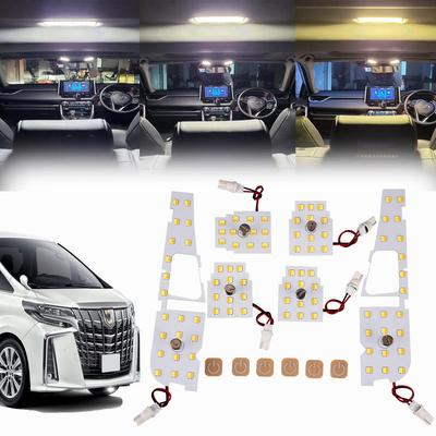 Alphard 30 Series LED Room Lamp Set, Exclusive Design, 3 Colors, 15 Levels of