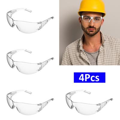 Safety Glasses Clear Unisex Anti-Scratch Protective Goggles Impact Resistant Lens  Construction Shooting Laboratory