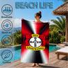 Bayer Football Club Printed Microfiber Beach Towel, Soft And Absorbent, Quick-Dry, Ideal for Summer Travel, Beach Essential, Swimming Pool