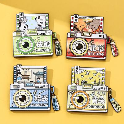 Autocollant aimanté réfrigérateur appareil photo souvenir touristique cadeau pittoresque