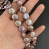 1String, Button Shape Pearls, 11-12 Mm, Natural Freshwater Pearl Beads for Jewelry Making DIY Supplies, Women's Craft Gifts 36cm