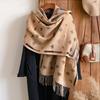 New Design Little Bee Pattern Scarves for Women Warm Winter Pashmina Print Scarf Shawl Female Thick Blanket Wraps Foulard