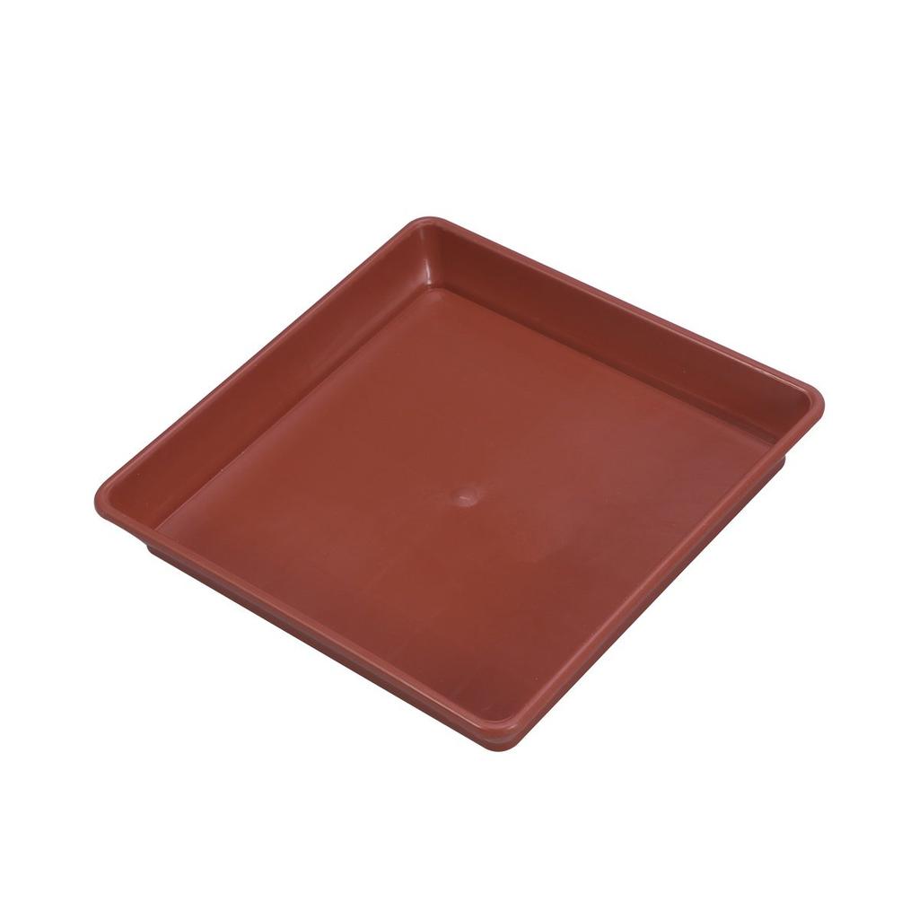 10pcs Plastic Flower Pot Tray Square Resin Saucer For Succulents Small Plants Bonsai Watering Tray Garden Indoor Outdoor Use
