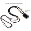 4Pcs Tourmaline Pendant Necklace Sweater Chain Adjustable Cord Cloth Accessory