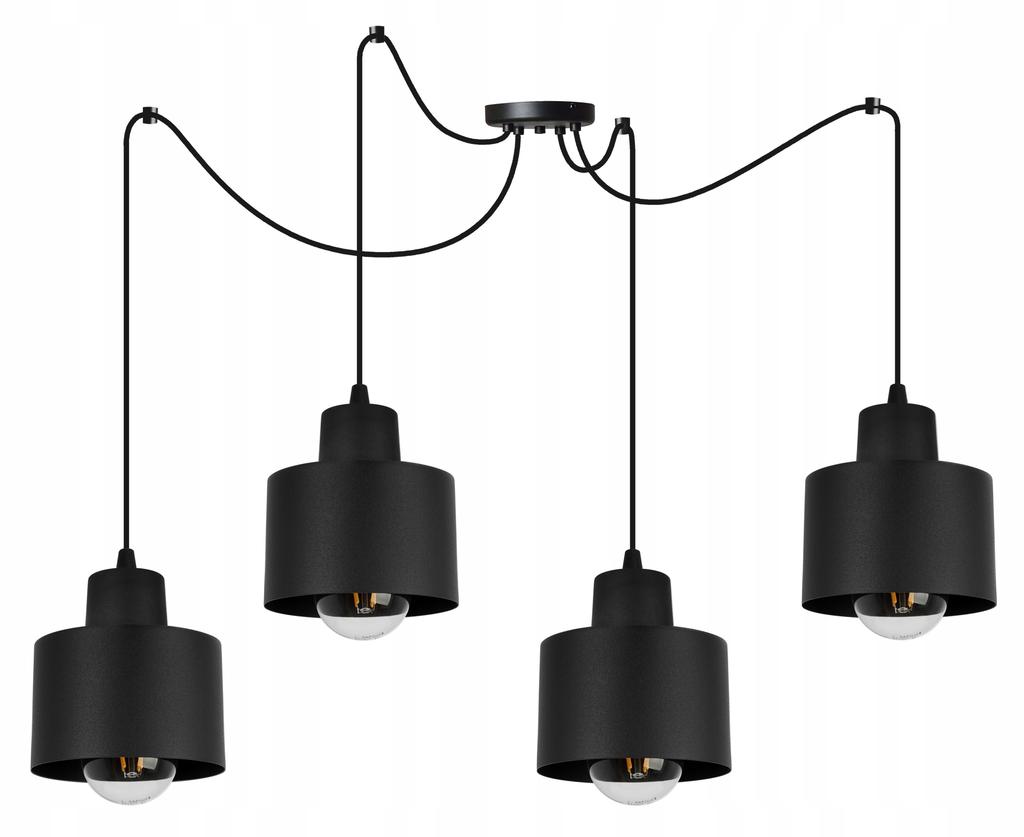 MODERN CEILING HANGING LAMP BLACK LED LAMP