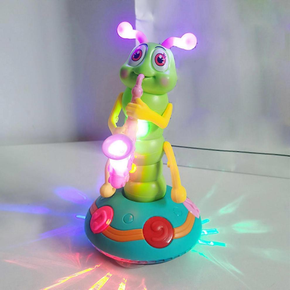 Multicolor Dancing Saxophone Caterpillar Electric Music Toy for Kids