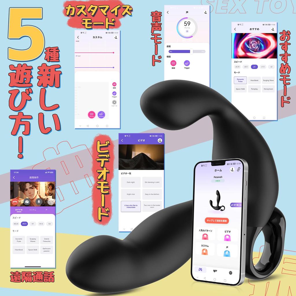 Anal Vibrator Direct Prostate Hit Anal Plug types of fast bending 10 Strong Vibration Modes God Finger Secret Technique for Men Recreating the Angle