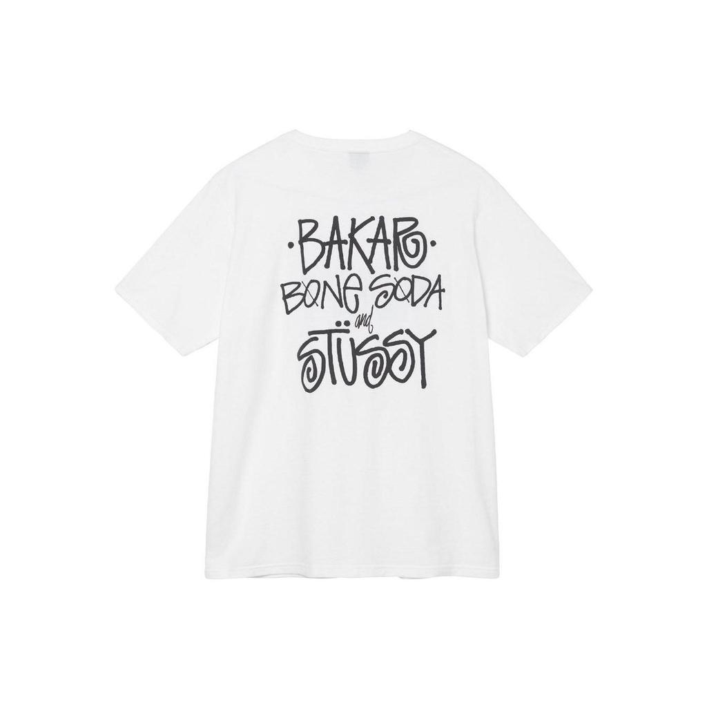 Stussy Three-Way Collaboration Letter Print Short Sleeve American Vintage T-Shirt Unisex T-Shirts 3903759