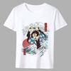 Men's Printing T-shirts Fashion Street Style Wave Pattern Series Tee Shirt Summer Harajuku White Male Short-sleeved Tops Clothes