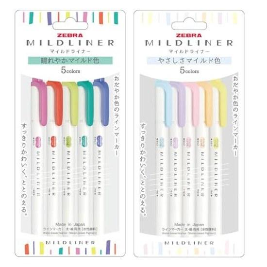Mildliner All Colors 40 Color Set Practice Writing Paper