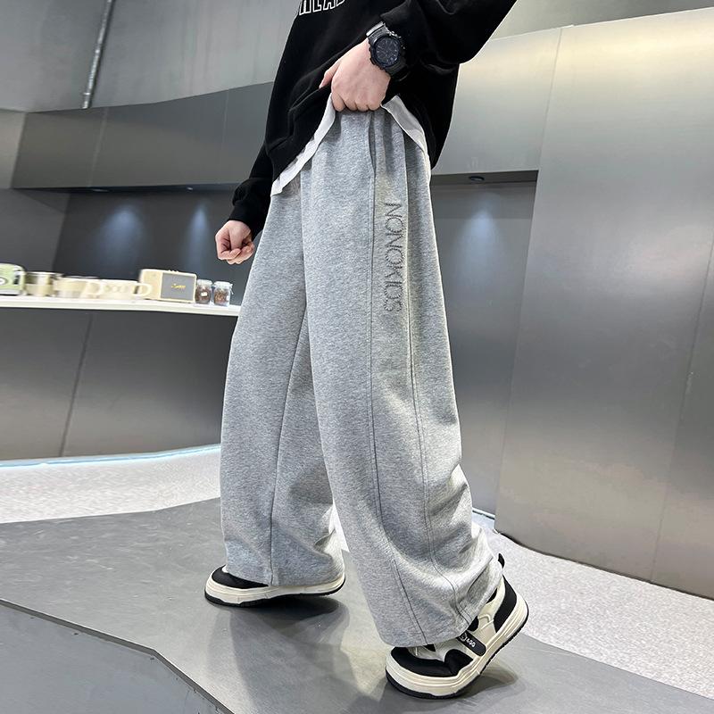 Ropa para niños: Pantalones para Niños – Novedades: Pantalones de chándal casuales de pierna ancha para niños mayores – Estilos de primavera/otoño – Pantalones de otoño para niños