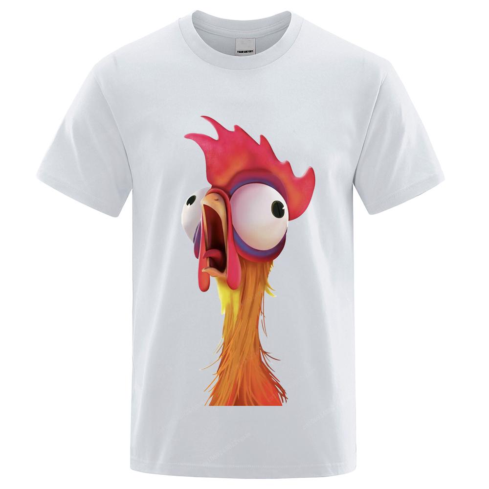 

Забавные футболки с изображением курицы, мультяшные аниме-футболки с 3D-принтом для мужчин и женщин, модные футболки большого размера из хлопка, футболки, топы, одежда S