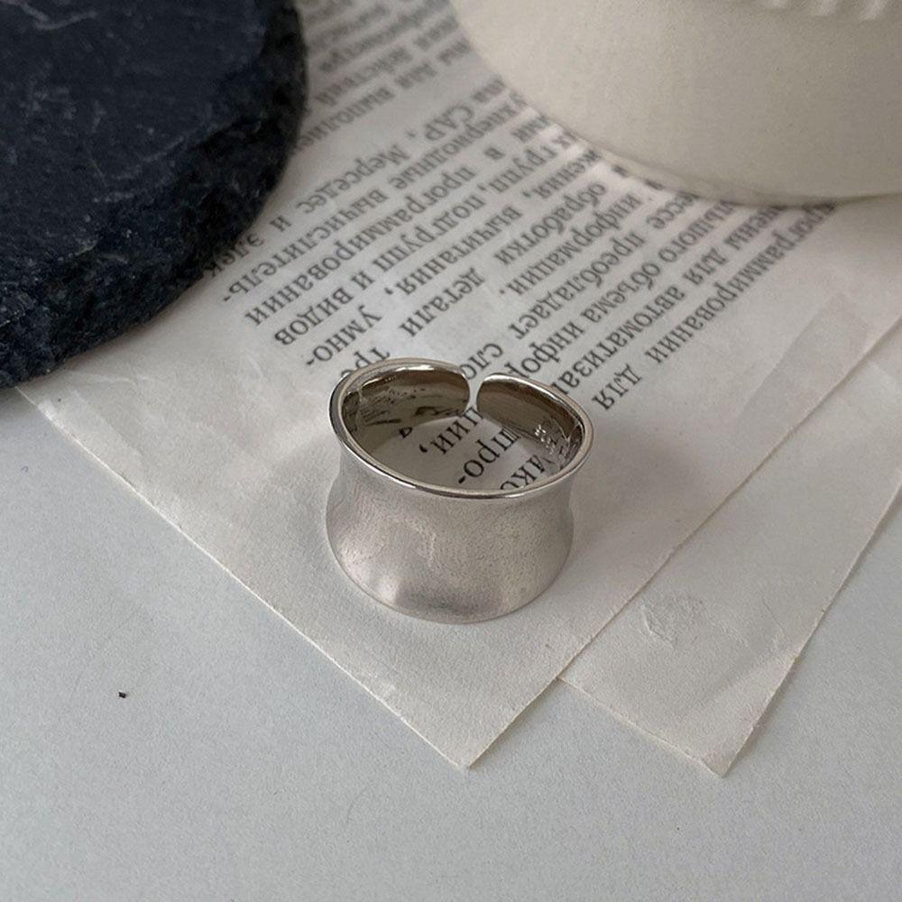 Minimalist Style Finger Ring Retro Couple Ring High-Polish Band Cuff Ring  Birthday Gift
