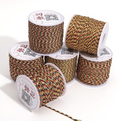 27-120 Mètres Cordon de Coton Cordon de Nylon Fil Ficelle DIY Perles Tressé Bracelet Fabrication de Bijoux