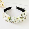 Hairband  Flower Printed Knotted Cloth Head Band Fashion Wide Hairbands Non Slip Hair Accessories for Women and Girls