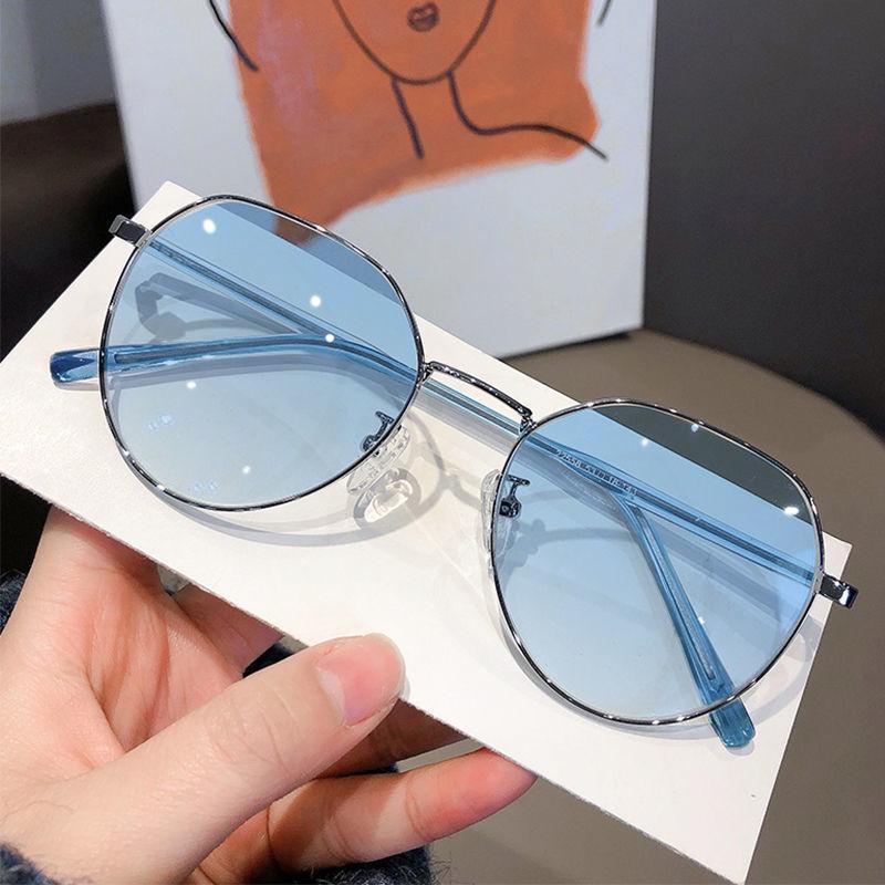 Ultralight Korean-Style Prescription Glasses for Women - Anti-Blue Light, Trendy & Protective Myopia Discoloration Lenses