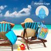 Beach Storage Pouch Tote Bag Kids Foldable Beach Mesh Bag Large Capacity Travel Toy Organizer Net Portable Storage Backpack