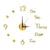 3D DIY Wall Clock Simple Installation Quiet Wall Clock Battery-Powered Modern Nordic Wall Clock for Living Room Bedroom