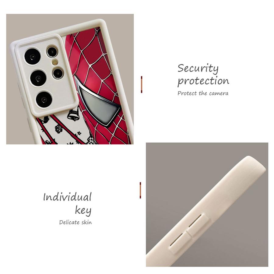 Marvel Spider Man Christmas Case for Samsung Galaxy S24 Plus S25 Edge S21 S25 Ultra S22 S23 FE S24Ultra S20FE Soft Shell