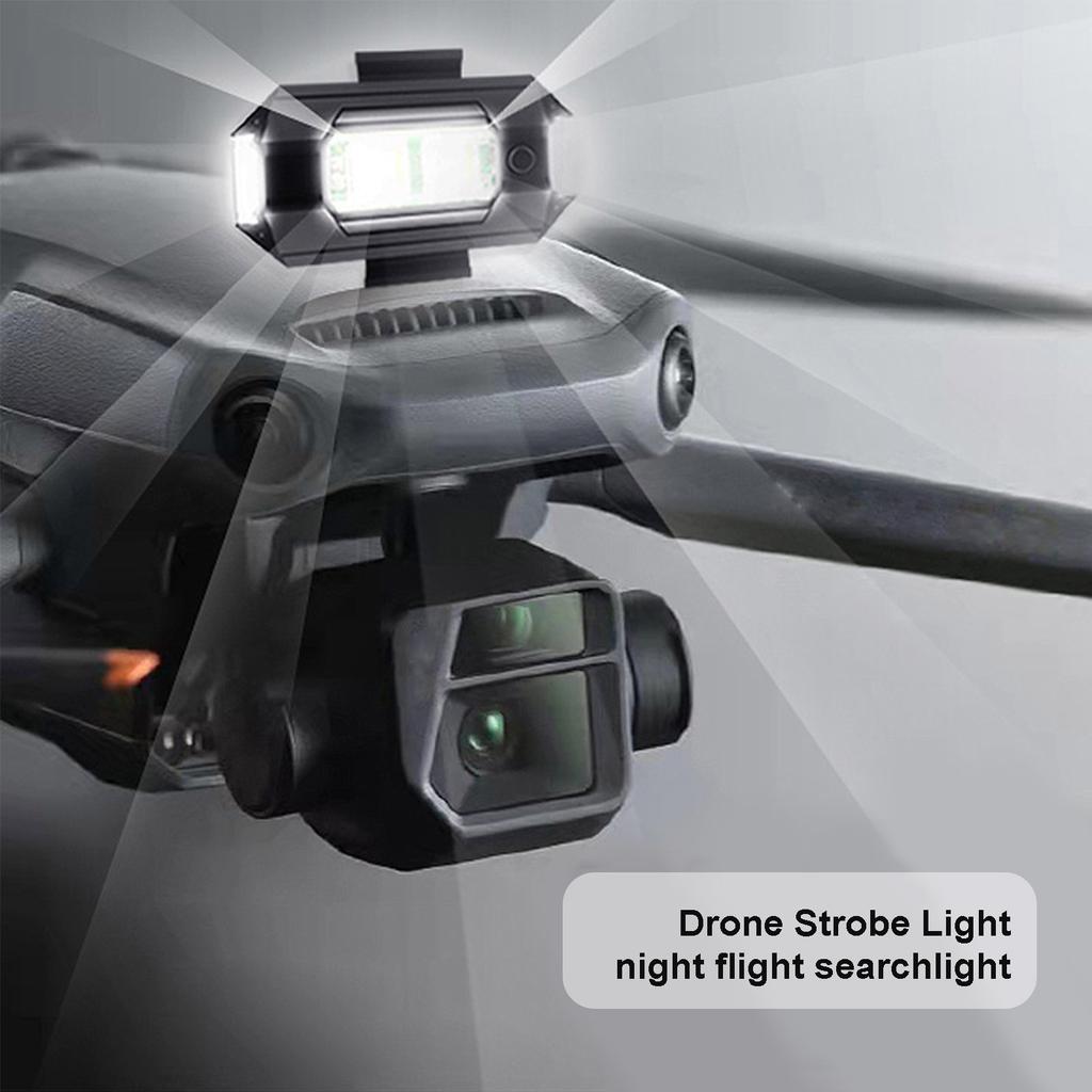 Drohnen-Blitzlichter, Antikollisionsbeleuchtung, wiederaufladbar für Sicherheit bei Nacht, leichtes, lange Akkulaufzeit, RGB-LED-Licht für Drohnen