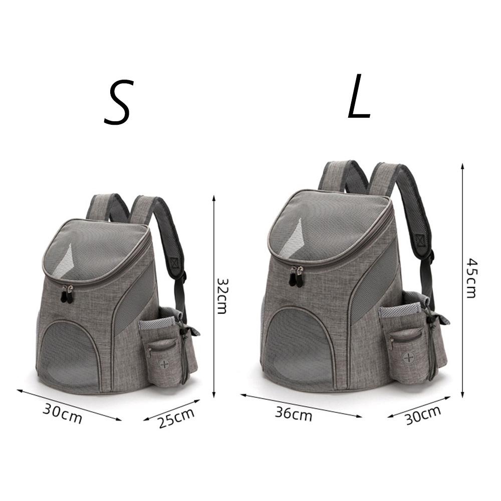 Solid Mesh Breathable Cat Puppy Travel Backpack S/L Pet Carrying Bag for Cats Kitten Small Dogs Pet Outdoor Supplies Accessories