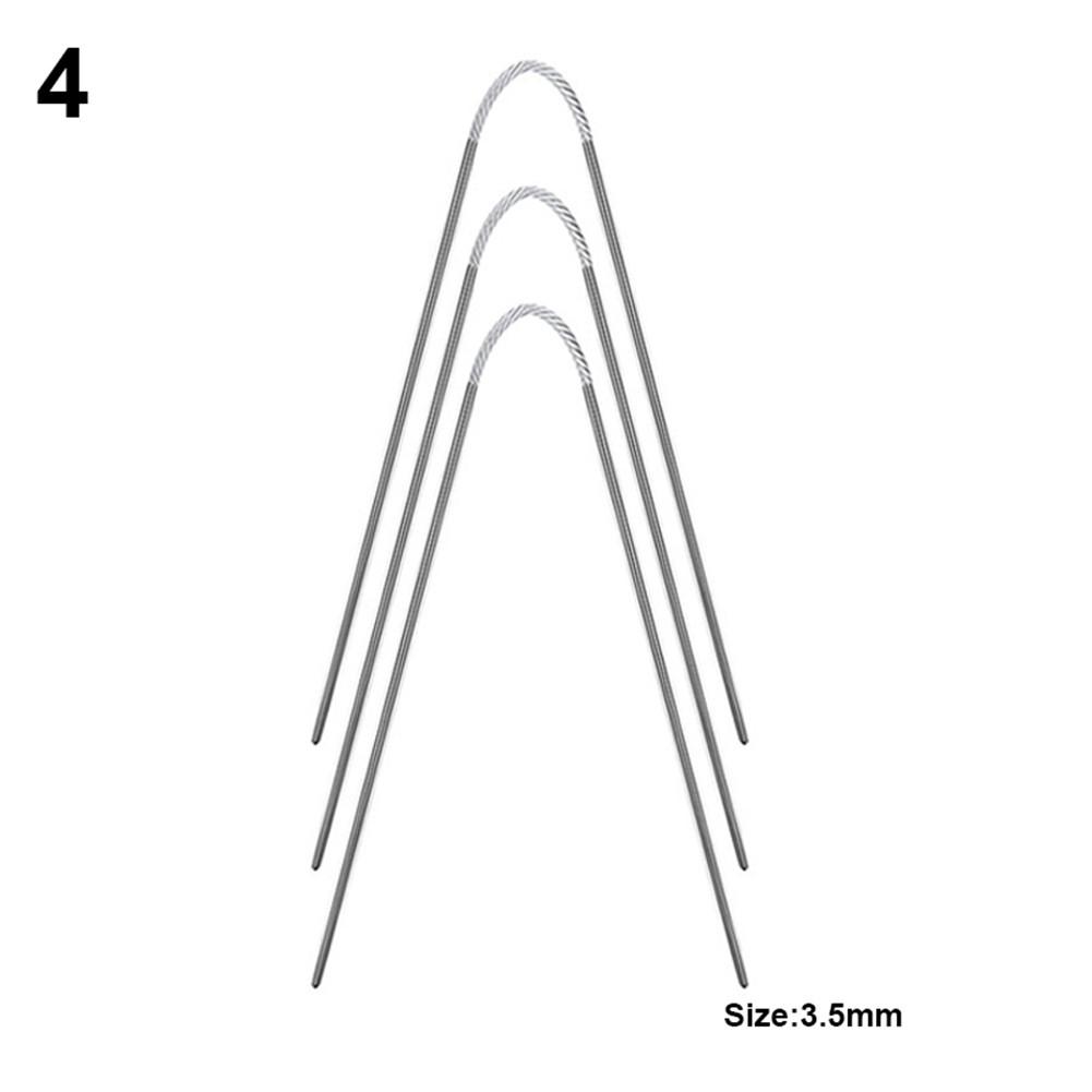 21~23cm Knitting Needles Set 3 Pcs 3.5mm 3mm 4.5mm