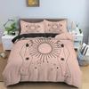 Sun and Moon Duvet Cover Set Exotic Mandala Divination Theme Queen King Size Quilt Cover 2/3Pcs Soft Polyester Comforter Cover