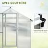303x183x195cm Clear Polycarbonate Sheet Walk-In Greenhouse