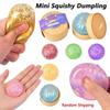 Mini Glitter Dumpling Squishy Toys Realistic Bun Sensory Fidget Ball Squishy Dumpling  Kids Adults