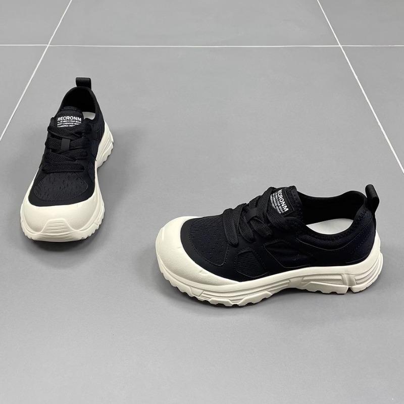 Mesh Casual Shoes Women's Summer New Round Head Thick Sole Light and Breathable Fashion Versatile Sports Shoes