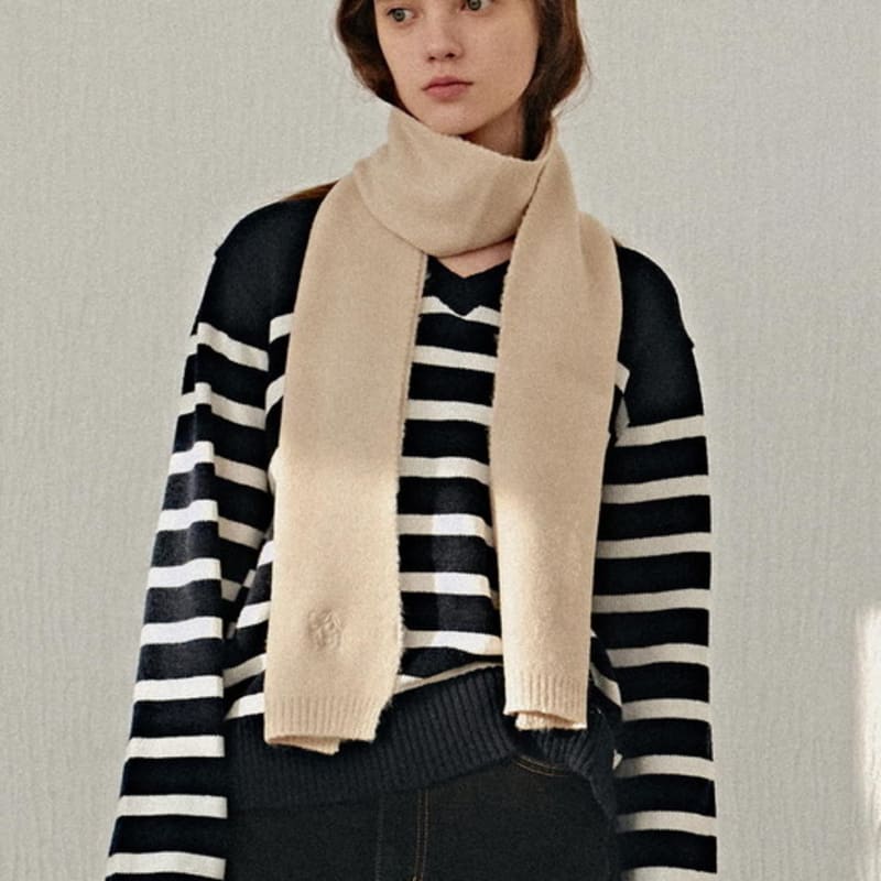 YAN13 MINIMAL SOFT MUFFLER_BEIGE