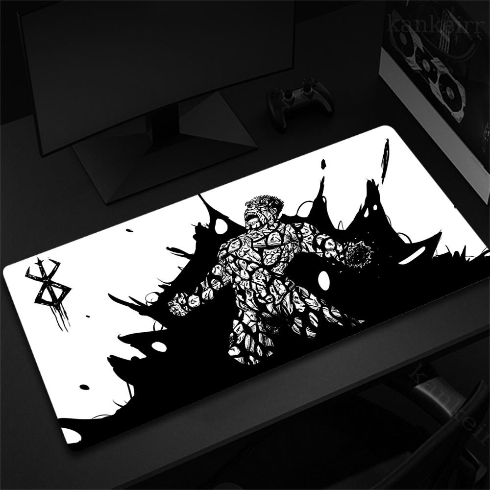 Anime Guts Sword In Berserk Mousepad Desk Mat Gaming Accessories Prime Gaming XXL Keyboard Pad Stitched Pad Desk Pads 50x100cm