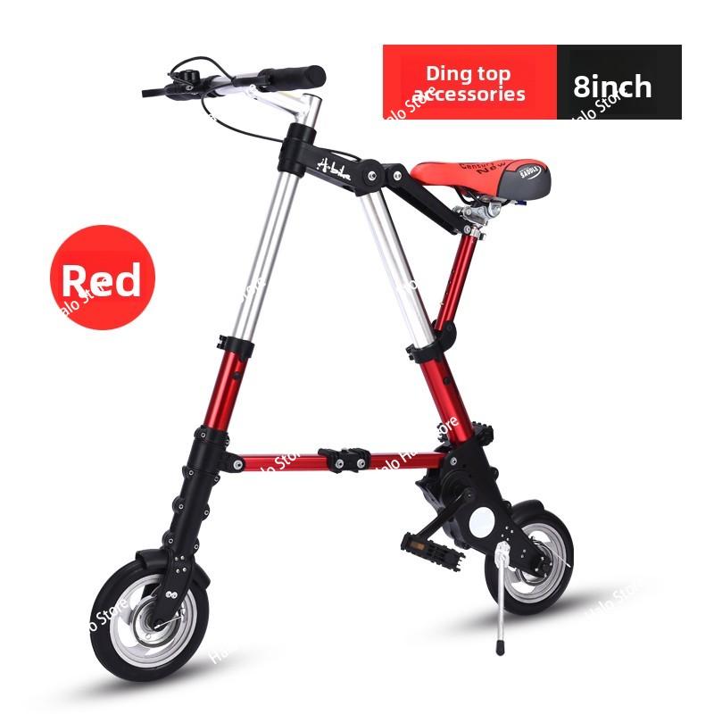 10 Inch ABike Folding Bike 8 Inch Mini Portable Pedal Bicycle Ultra Compact Lightweight Commuter Bike