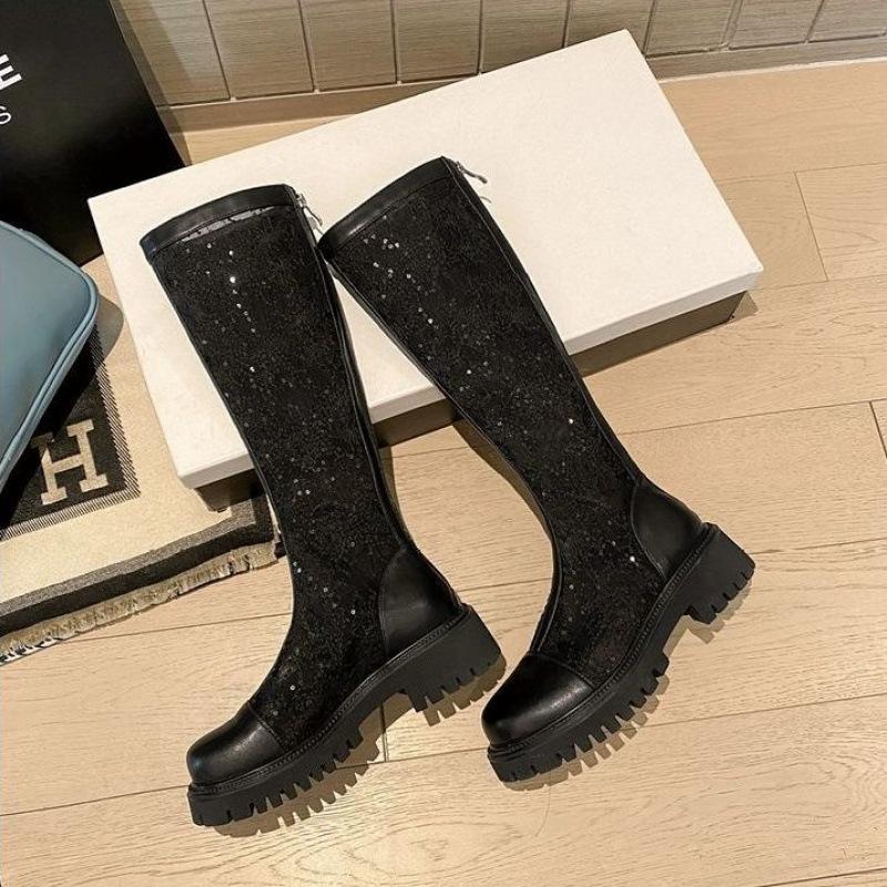 

Женские летние сетчатые ботинки Мартин тонкие 2025 новые сетчатые дышащие белые на толстой подошве универсальные ботинки полые крутые ботинки 35 чёрный