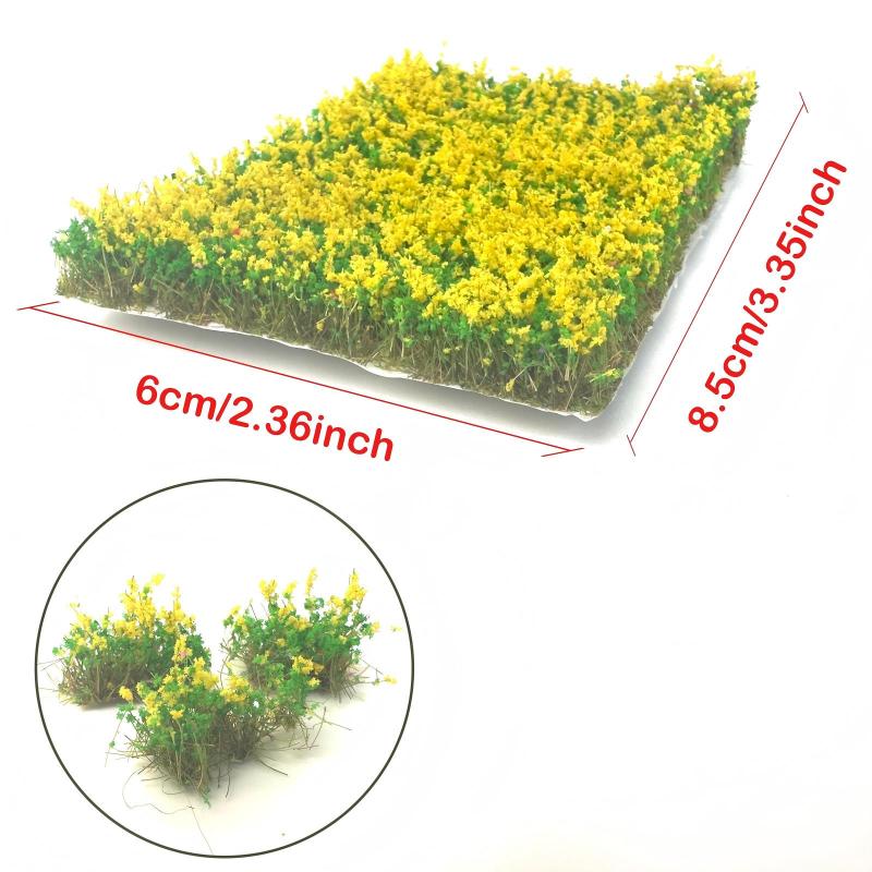 

Artificial Miniature Flower Cluster Tearable Grass Tufts Model For Diorama Garden Railway Landscape Dollhouse Craft Model Making A7