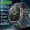 Neue Militärqualität 1400 mAh Akku Smartwatch Herren 2,01" Bildschirm 5ATM Wasserdicht GPS Track Sport Fitness Smartwatch