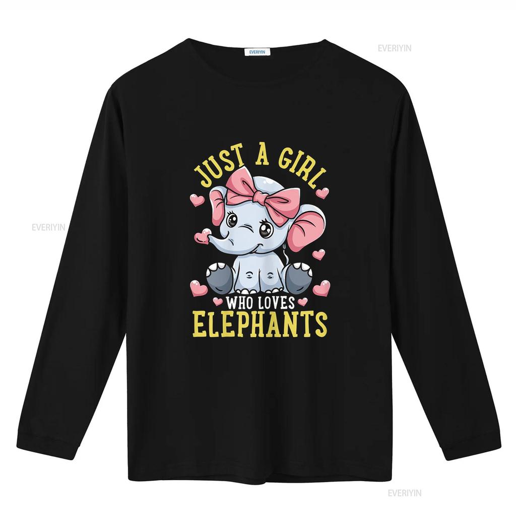 Elephant Lover Just a Girl Who Loves Elephants T Shirt vintage Washed Stylish graphic Slightly streetwear designer clothes