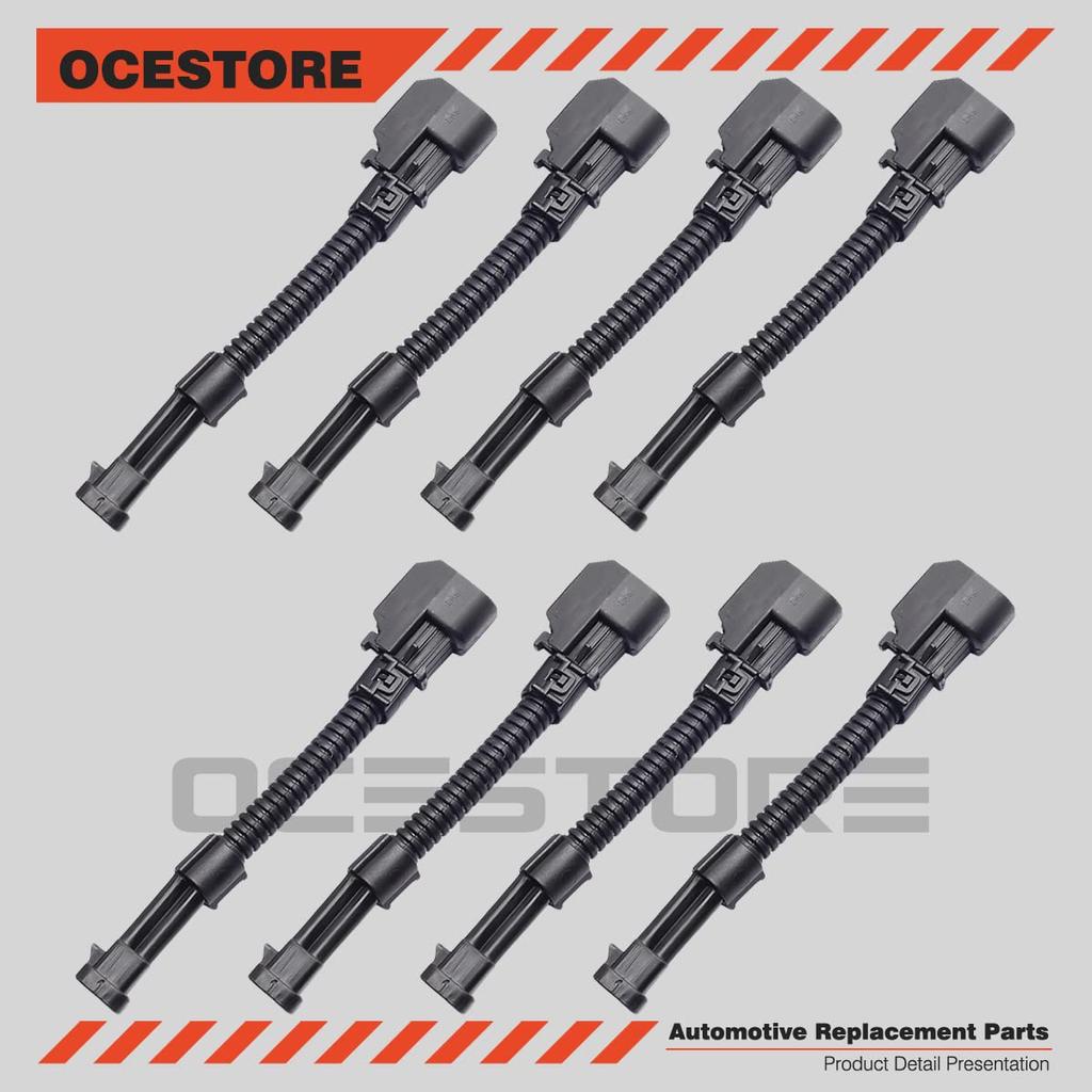 OCESTORE LQ4 LQ9 4.8 5.3 6.0 Wire Harness to LS2 LS3 LS7 EV6 Injector Adapters (Pack of 8)