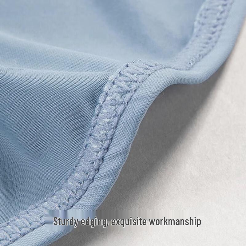 Langsha Men's Ice Silk Cooling Breathable Antibacterial Briefs