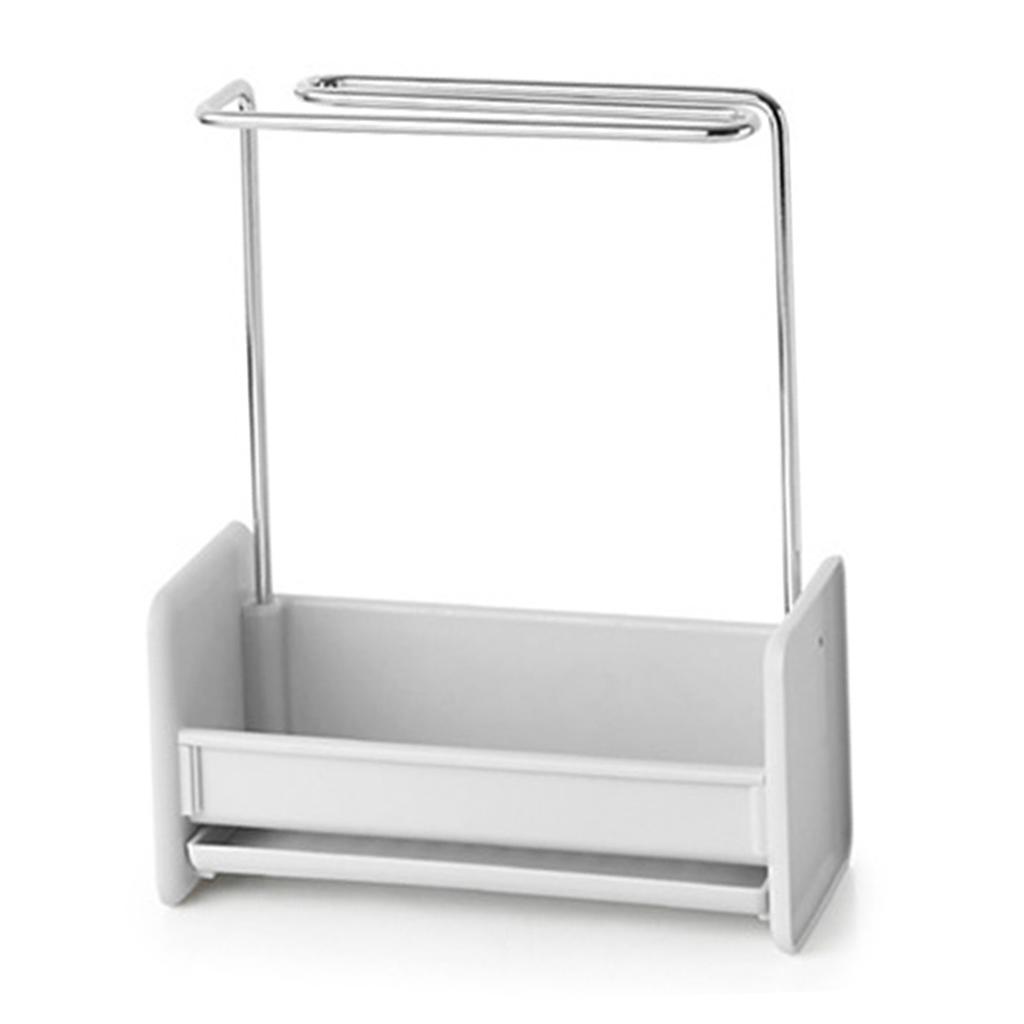 Kitchen Sink Sponge Holder Multipurpose Kitchen Rag Stand Sponge Holder with Dishcloth Drying Rack for Kitchen