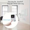 Smart WiFi Doorbell, Built-in Battery - Wireless Security Camera, Easy Home Monitoring, Home Security, Stylish Black Design, Advanced Audio Technology