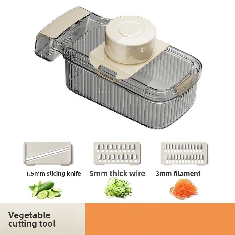 5 Interchangeable Blades Multi Functional Slicer Detachable Grating Function Vegetable Cutting Tool Manual Operation