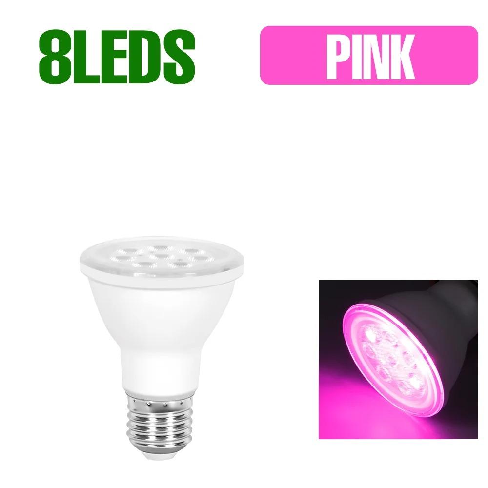

Светодиодная лампа для выращивания растений LED Фитолампа Лампочки E27 Фитолампа Полный спектр Комнатное освещение для цветов Гидропонная палатка Лампа для выращивания Тепличное освещение Аксессуары S-Pink
