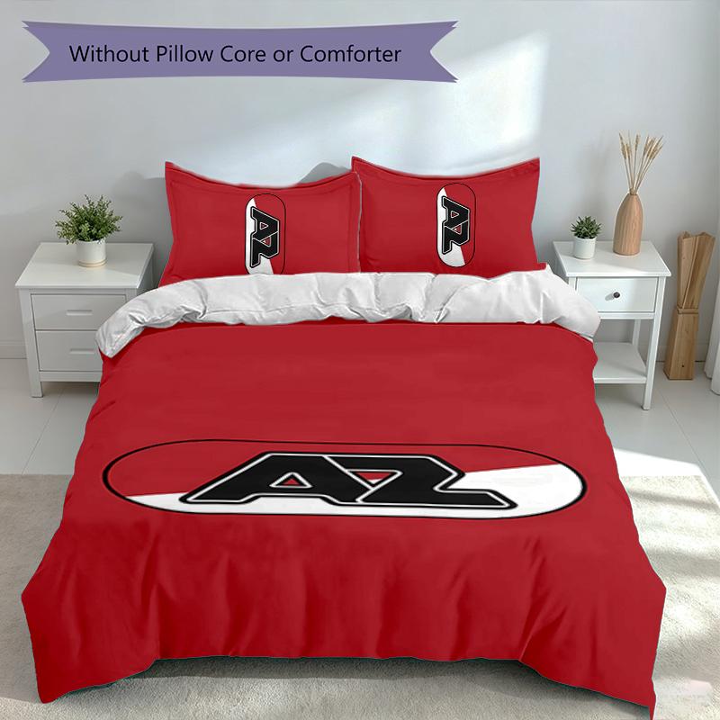 3pcs Football Club Logo Duvet Cover Set, Includes 1 Duvet Cover and 2 Pillowcases,Skin-Friendly&Comfortable Fabric,Suitable Bedding Sets