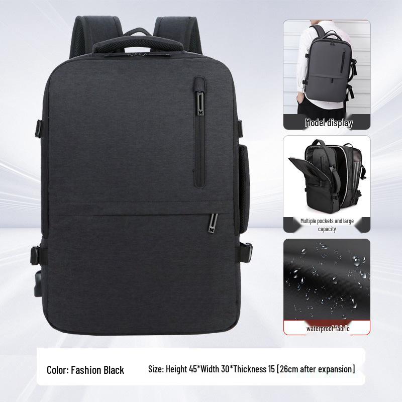 Stilvoller Unisex Business- & Reiserucksack - Wasserdicht, Großes Fassungsvermögen, Ideal für Laptops & Schule