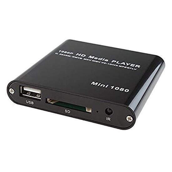 multimedia with HDMI easy SD card and USB memory HDD connection FMTHDMD2002 Ultra-mini player, black, port, connection, playback, available,