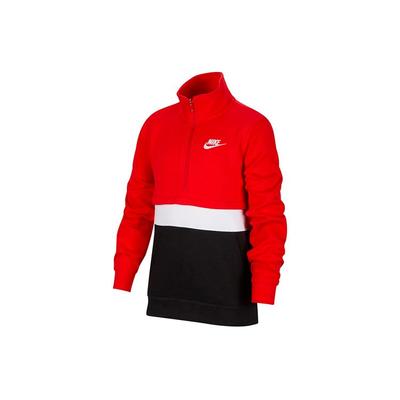 Color-Block High Neck Casual Sport Jacket Kids Outerwear Red DD8582-658