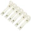 6Pcs Curtain Track Install Code Holder Premium Metal Wall Mount Brackets for Ceiling Track Curtains Residential Commercial