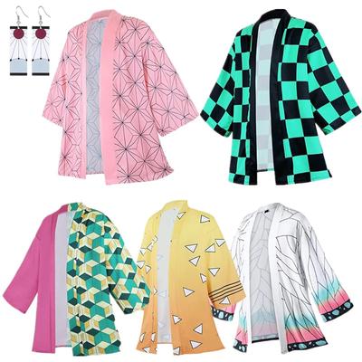 Anime Cosplay Kostüm Dämon Slayer Kimetsu Keine Yaiba Haori Kimono Agatsuma Zenitsu Kochou Shinobu Sommer Mantel Hemd Anime Kleidung