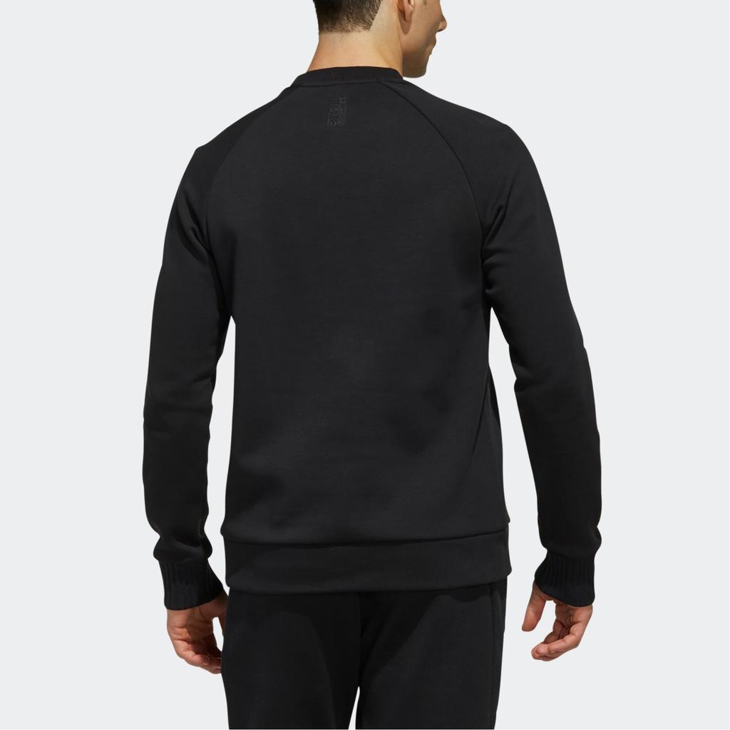 Adidas Wuji Series Sports Casual Pullover Long Sleeve Sweatshirt Men sweatshirt Black FJ0196